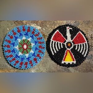 3” rosettes vintage hand made